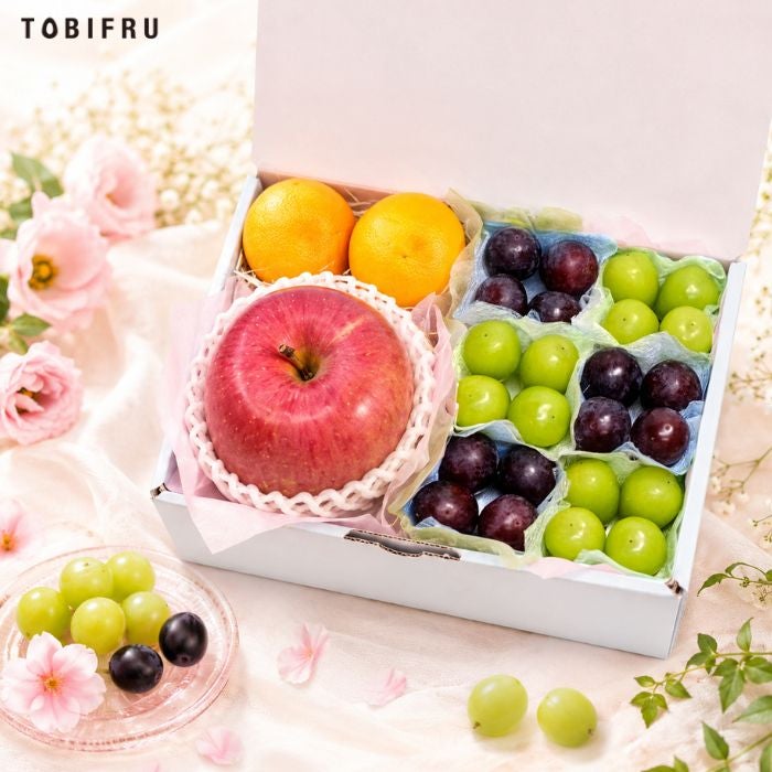 季節のフルーツセットB（りんご / みかん / ぶどう2品種）